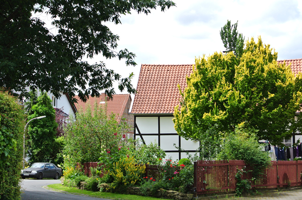 ドイツ中西部の美しい田舎 ウンナの住宅地イメージ２