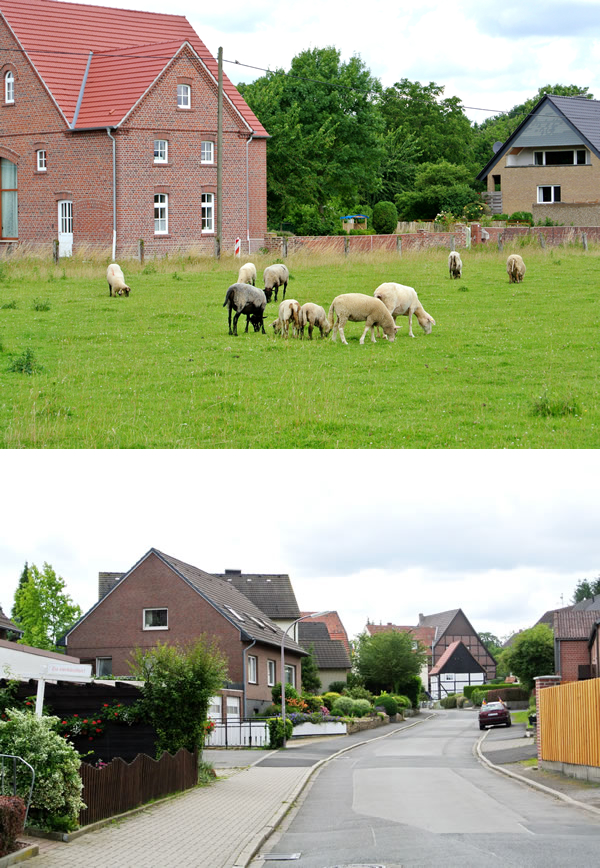 ドイツ中西部の美しい田舎 ウンナの住宅地イメージ１